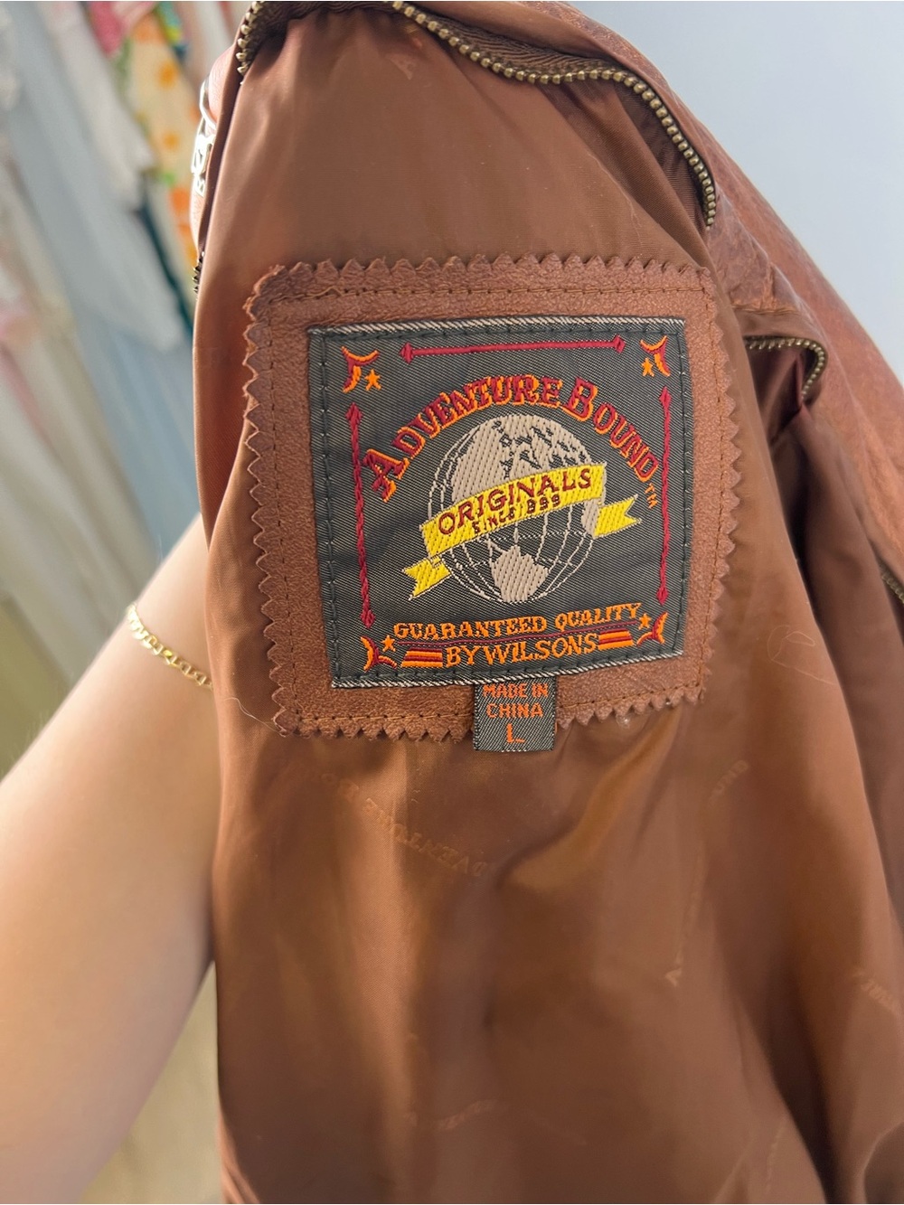 Classic Brown Leather Belted Jacket - Picture 11 of 13